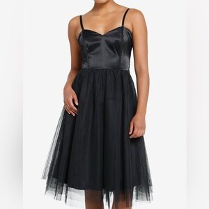Hot Topic Black Corseted Dress
